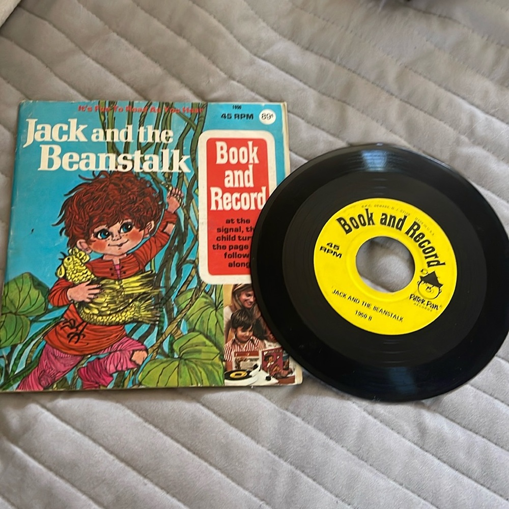 💿🎶 Book And Record - Jack And The Beanstalk- Vintage 1960/70’s - Read Along